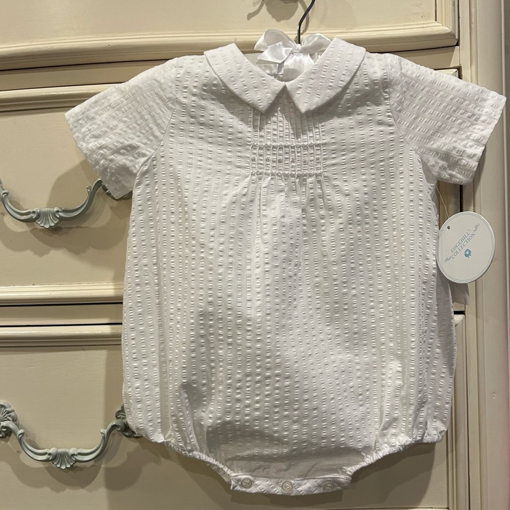 Edgehill Collection Peter Pan Collar Bubble Short-all